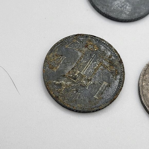 Lot Of 5 Belgium Coins 1939 To 1955 - Picture 3 of 7